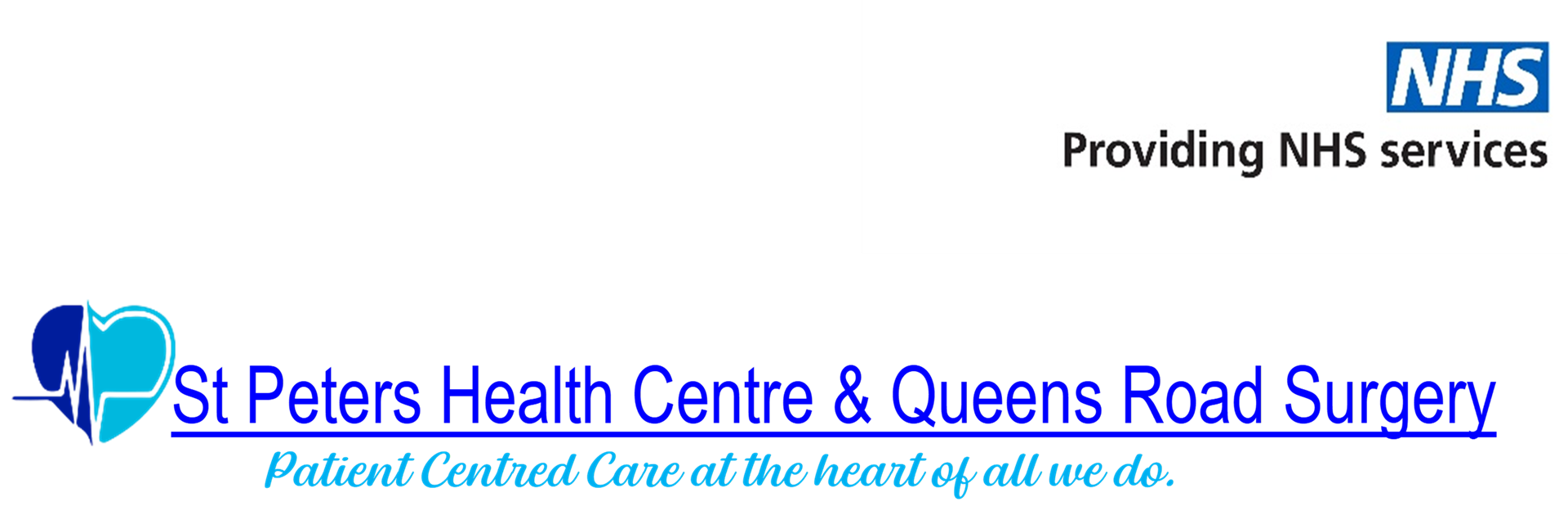 Queens Road Surgery and St Peters Health Centre Logo